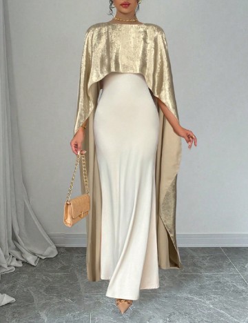 Rochie lunga SHEIN, crem