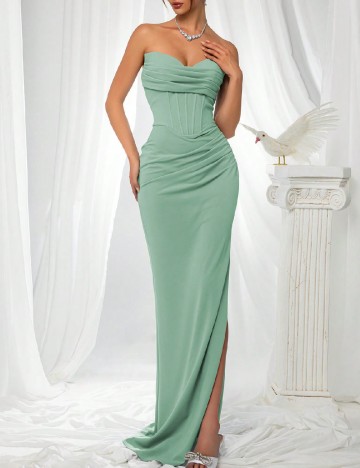 Rochie lunga SHEIN, verde