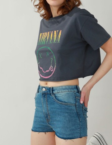 Pantaloni scurti Pimkie, albastru, 42