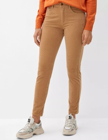 Pantaloni s.Oliver, maro deschis