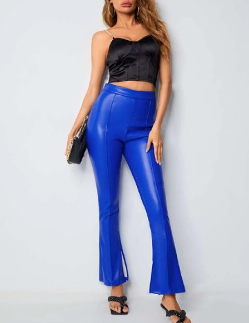 Pantaloni SHEIN, albastru, L