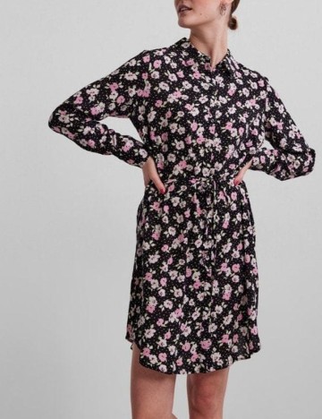 Rochie scurta Pieces, negru, S