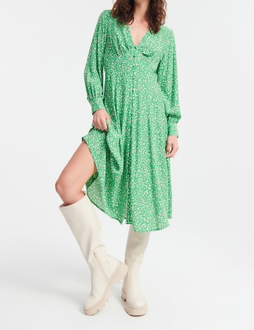Rochie medie Reserved, verde