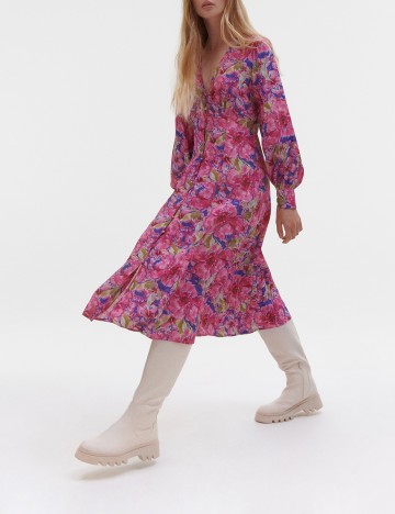 Rochie medie Reserved, roz