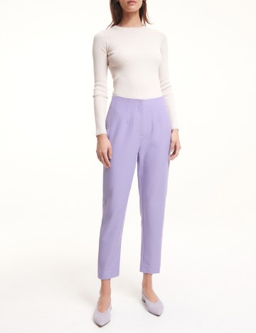 Pantaloni Reserved, mov, XL