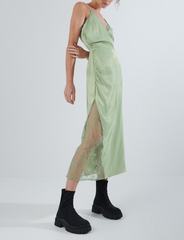Rochie medie Reserved, verde, XL