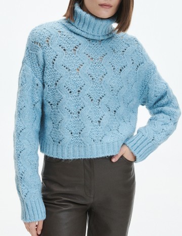 Pulover Reserved, bleu, L