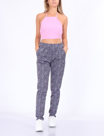 Pantaloni Ichi, mov, S