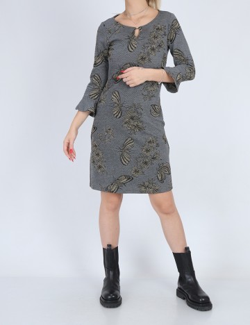 Rochie scurta Cream, gri, S