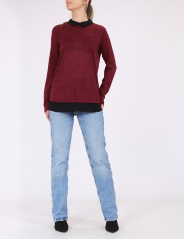 Bluza Fransa, visiniu, XS