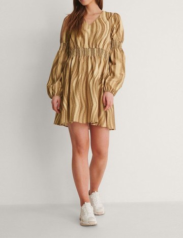 Rochie scurta NA-KD, maro, 36