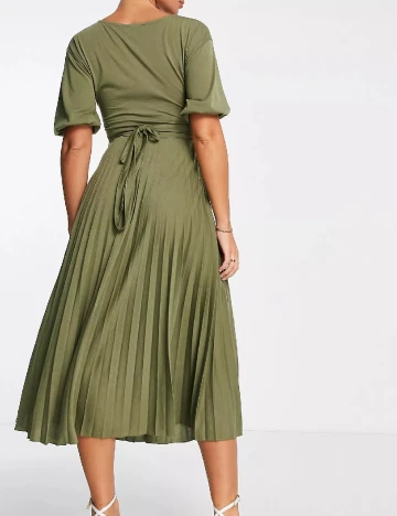 Rochie medie ASOS, verde Verde