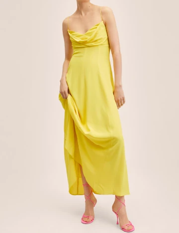 Rochie lunga Mango, galben Galben