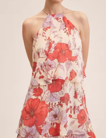 Rochie lunga Mango, floral print Floral print