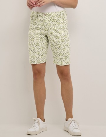 Pantaloni scurti Cream, verde/alb