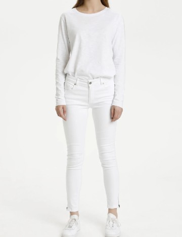 Blugi My Essential Wardrobe, alb