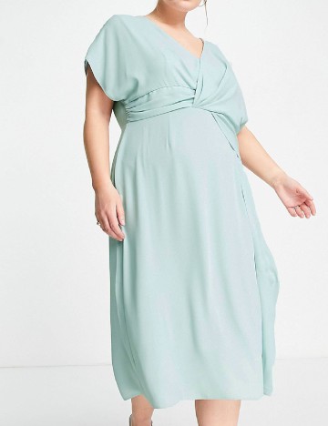 Rochie medie ASOS Curve, turcoaz
