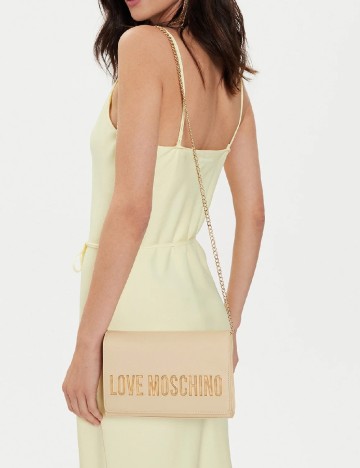 Geanta Love Moschino, crem