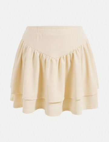 Fusta SHEIN CURVE, crem