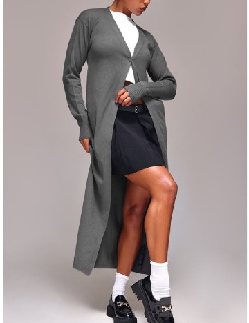 Cardigan PrettyLittleThing, gri