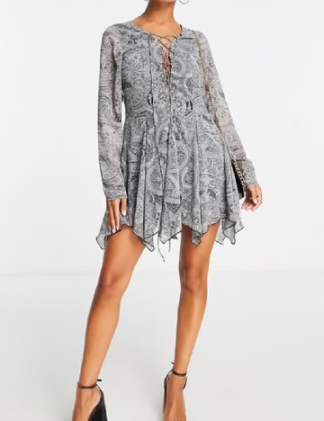 Rochie scurta ASOS, gri
