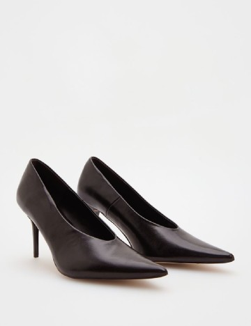 Pantofi Reserved, maro inchis