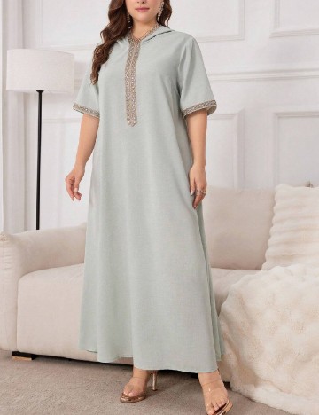 Rochie lunga SHEIN CURVE, verde