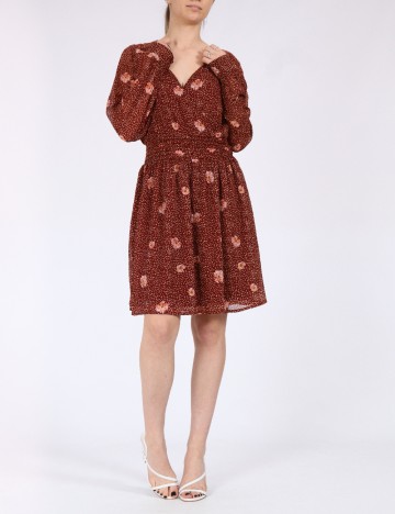 Rochie scurta Vero Moda, maro