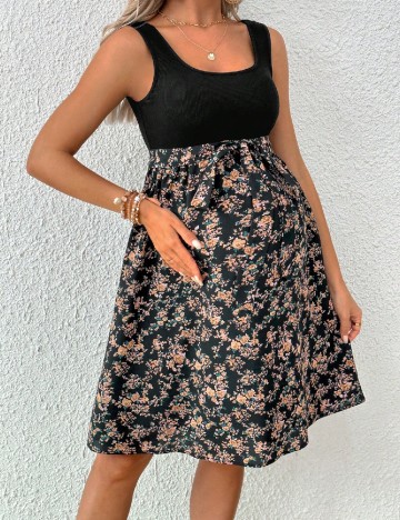 Rochie scurta SHEIN Maternity, negru