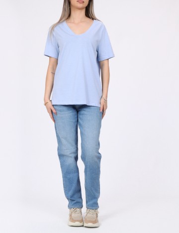 Tricou Pieces, albastru