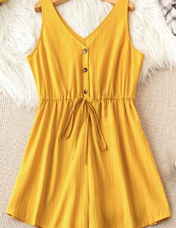 Salopeta SHEIN CURVE, galben