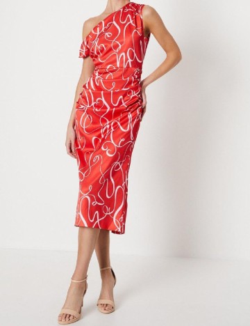 Rochie medie Coast, rosu