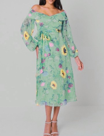 Rochie medie Coast, verde