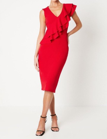 Rochie medie Coast, rosu