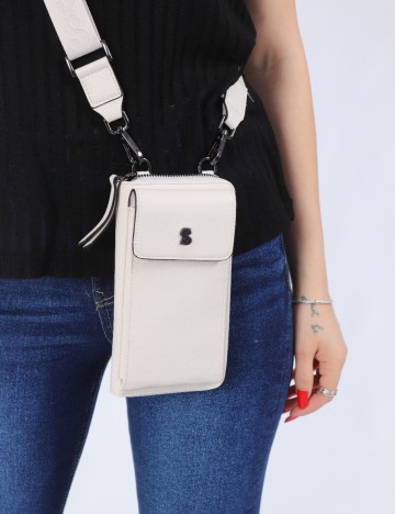 Geanta pentru telefon s.Oliver, ecru