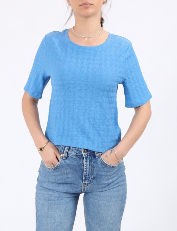 Tricou Pieces, albastru