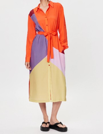 Rochie medie Triumph, mix culori