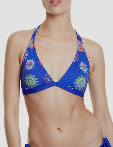 Sutien de baie Desigual, albastru