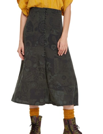 Fusta Desigual, verde