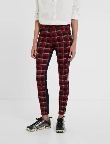 Blugi Desigual, albastru/rosu