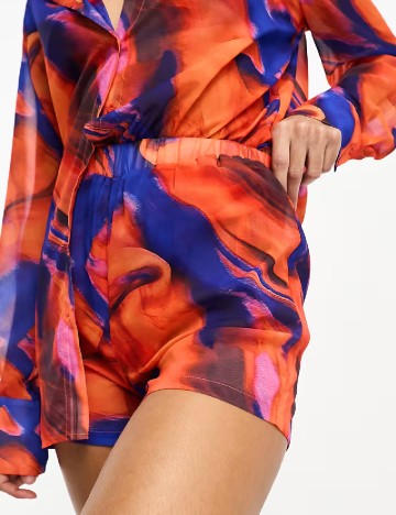 Pantaloni de plaja Public Desire, mix culori