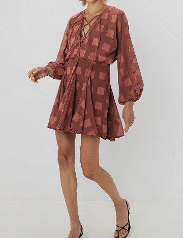 Rochie scurta ASOS, maro