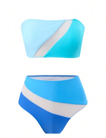 Costum de baie SHEIN, albastru