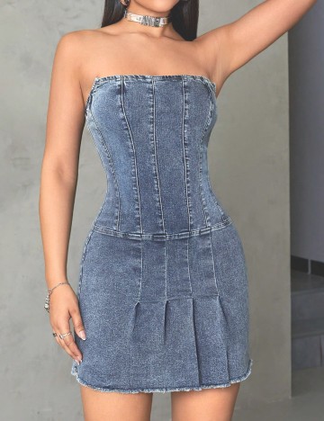 Rochie scurta SHEIN, albastru