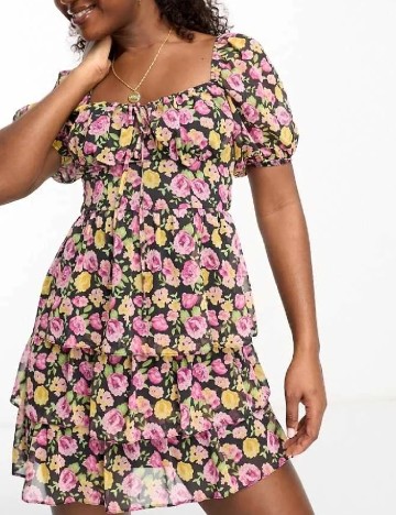 Rochie scurta Miss Selfridge, floral print