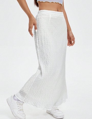 Fusta SHEIN, alb