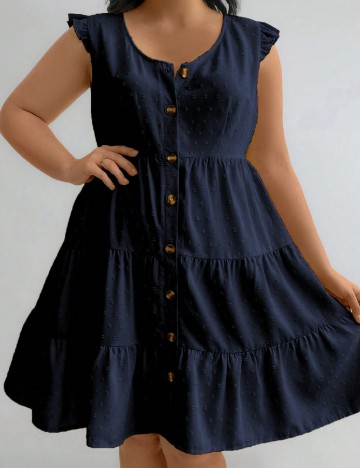 Rochie scurta SHEIN CURVE, bleumarin