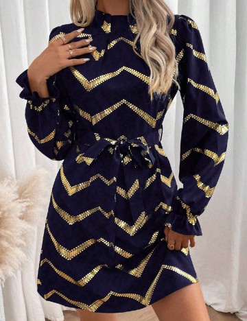 Rochie scurta SHEIN, bleumarin