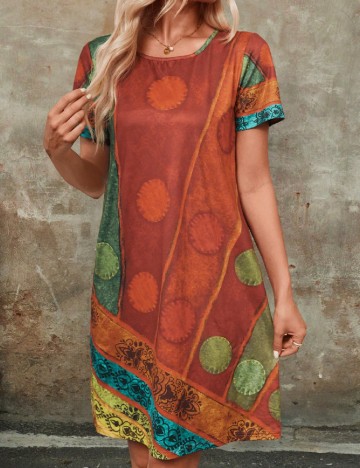 Rochie scurta Emery Rose, mix culori