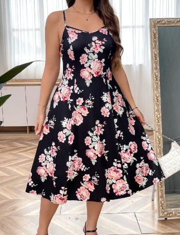 Rochie medie SHEIN CURVE, negru